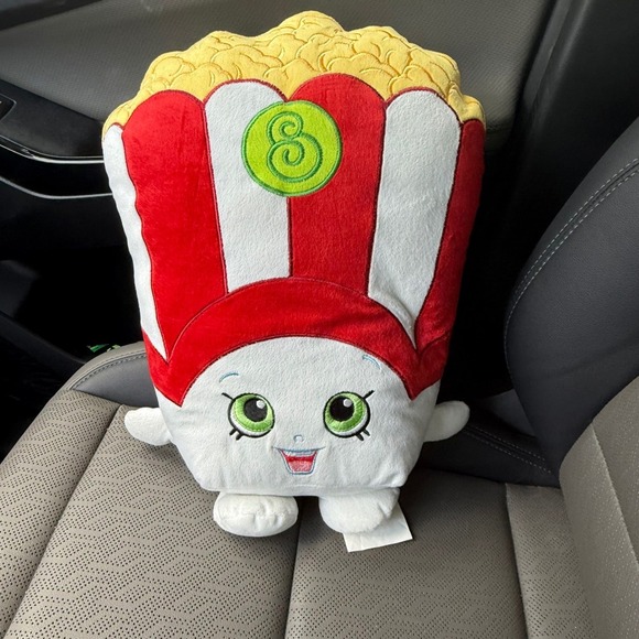 Shopkins Poppette Popcorn Plush Pillow Pal Stuffed Animal Toy Cute Kids - Picture 2 of 4